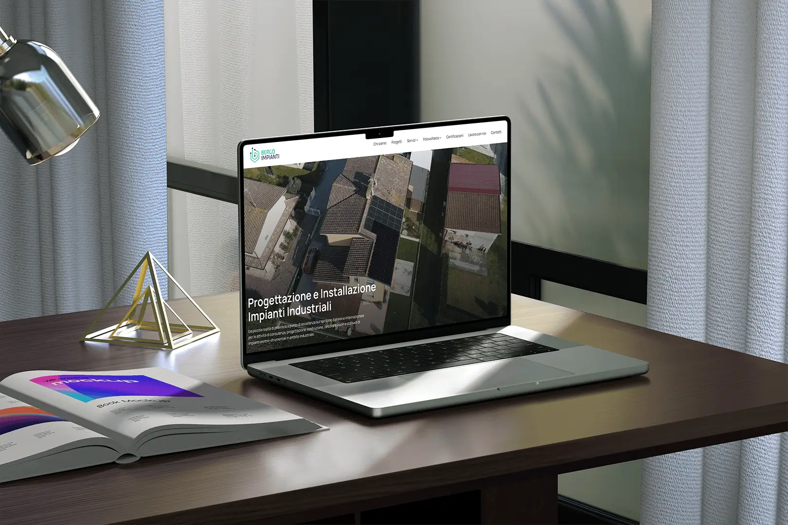mockup sito web bergo impianti