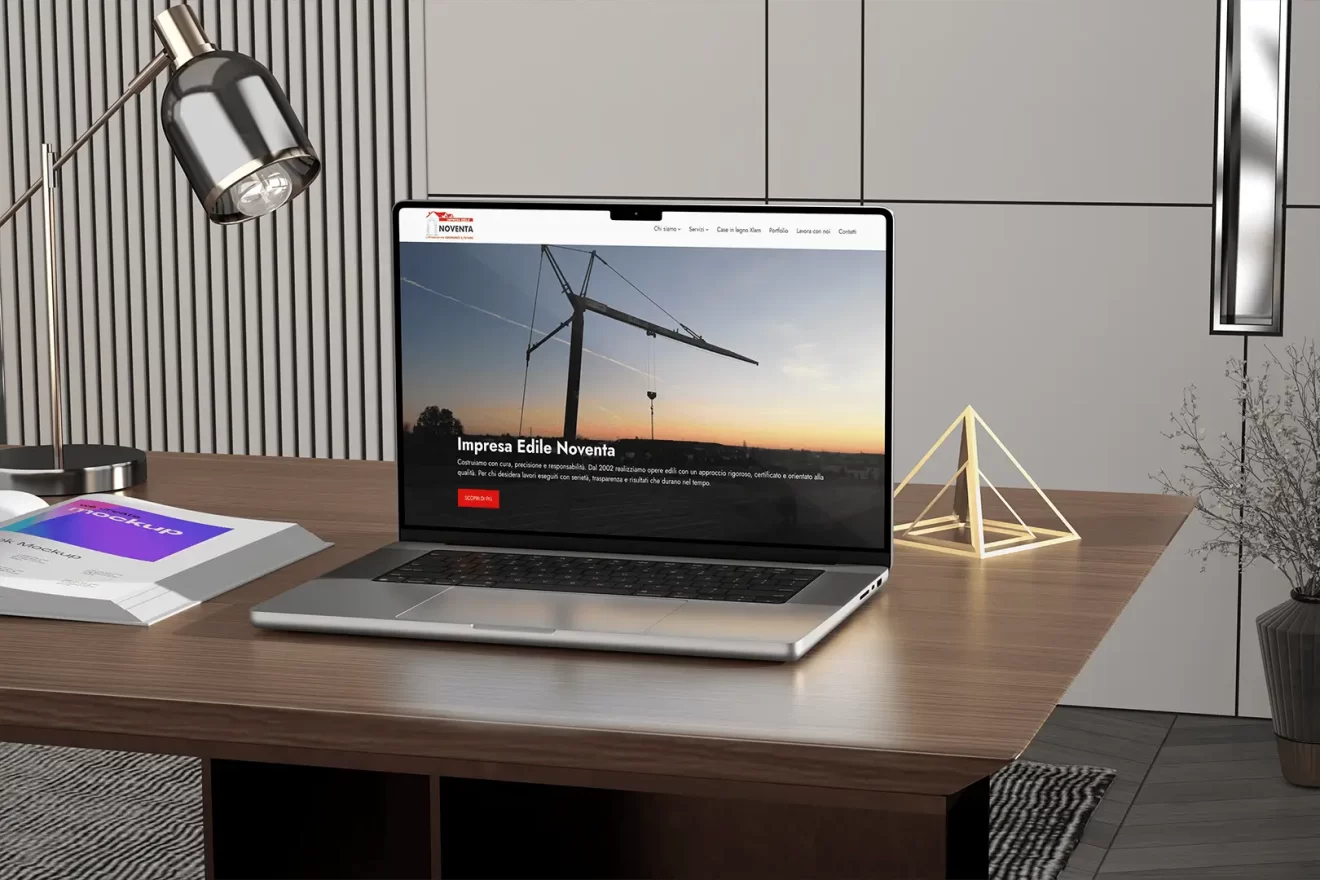 mockup sito web impresa edile noventa
