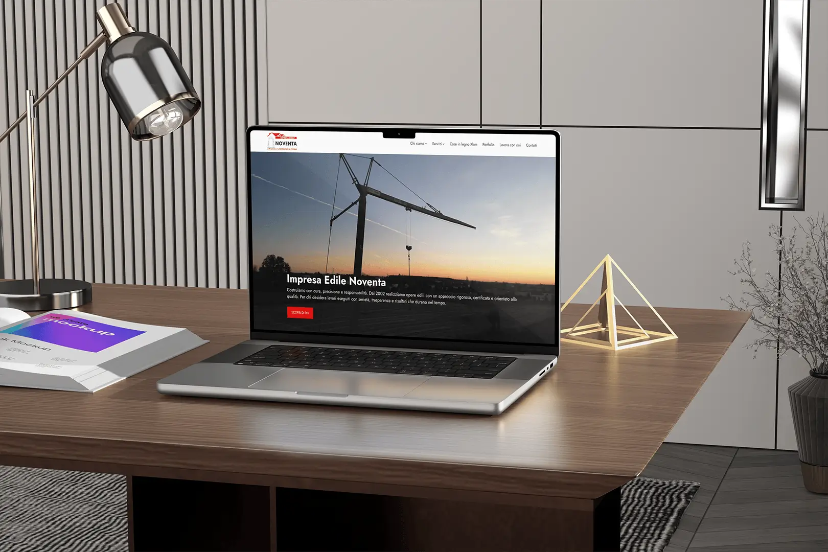 mockup sito web impresa edile noventa